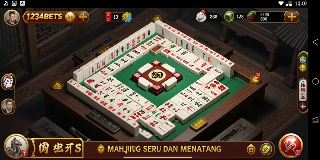 Tampilan gameplay seru dalam 1234BETS, tantangan Mahjong menanti!