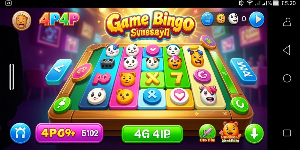 Tampilan gameplay 4P4P yang seru dan interaktif.