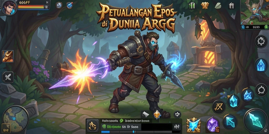 Tangkapan layar dari gameplay ARPG yang menegangkan di 666FF.