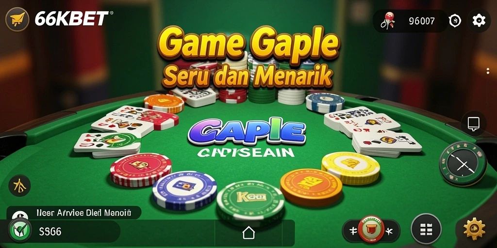 Tampilan gameplay Gaple yang menarik di 66KBET.