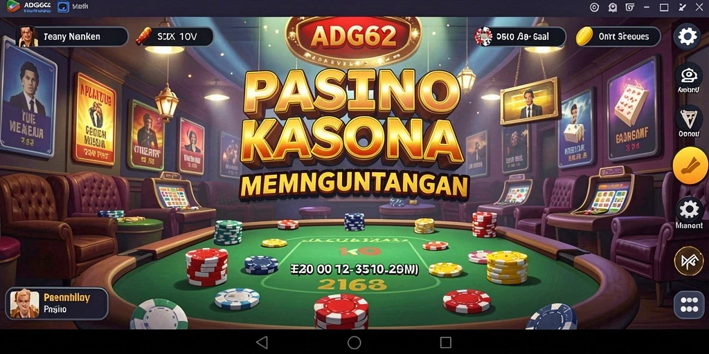 Tampilan memukau dari gameplay Kasino di ADG62.