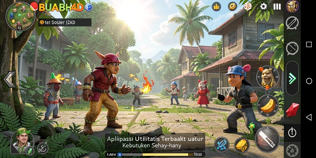 Tampilan antarmuka aplikasi BUAH4D yang sederhana dan fungsional.