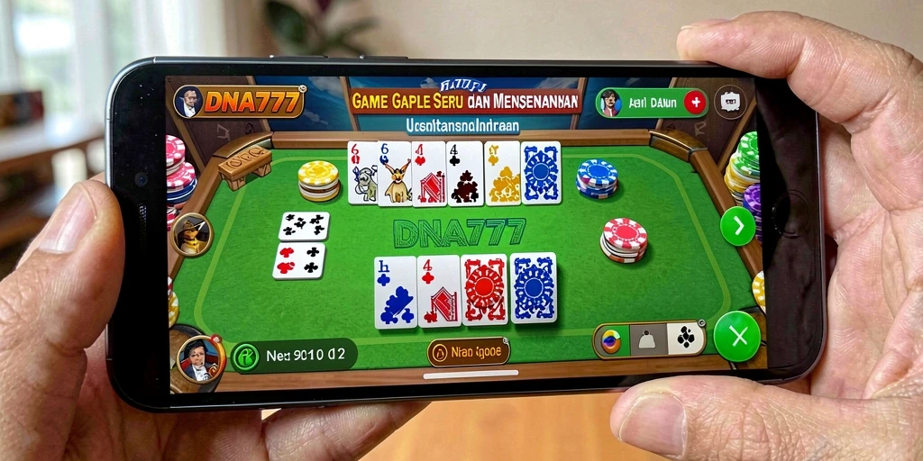 Tampilan gameplay Gaple yang seru dan menarik di DNA777.