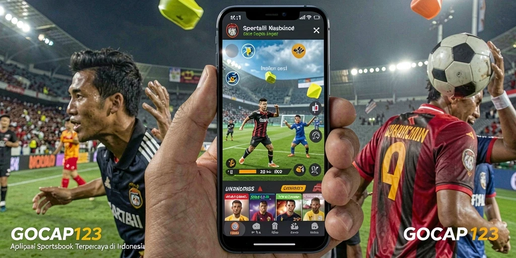 Screenshot utama GOCAP123 yang menunjukkan tampilan antarmuka sportsbook.