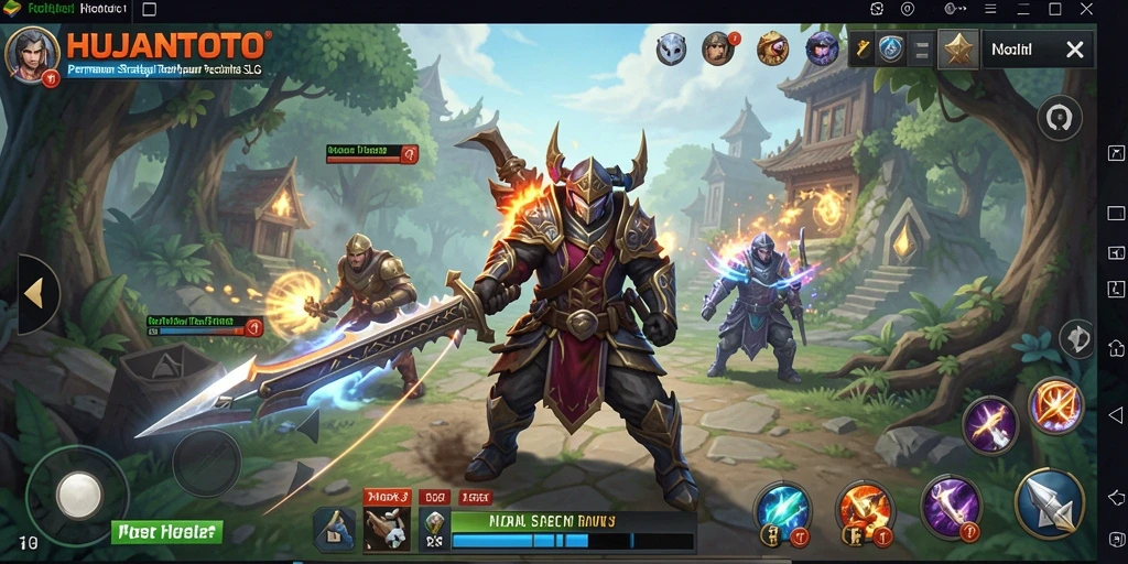 Tampilan gameplay mengesankan dari HUJANTOTO yang penuh strategi.