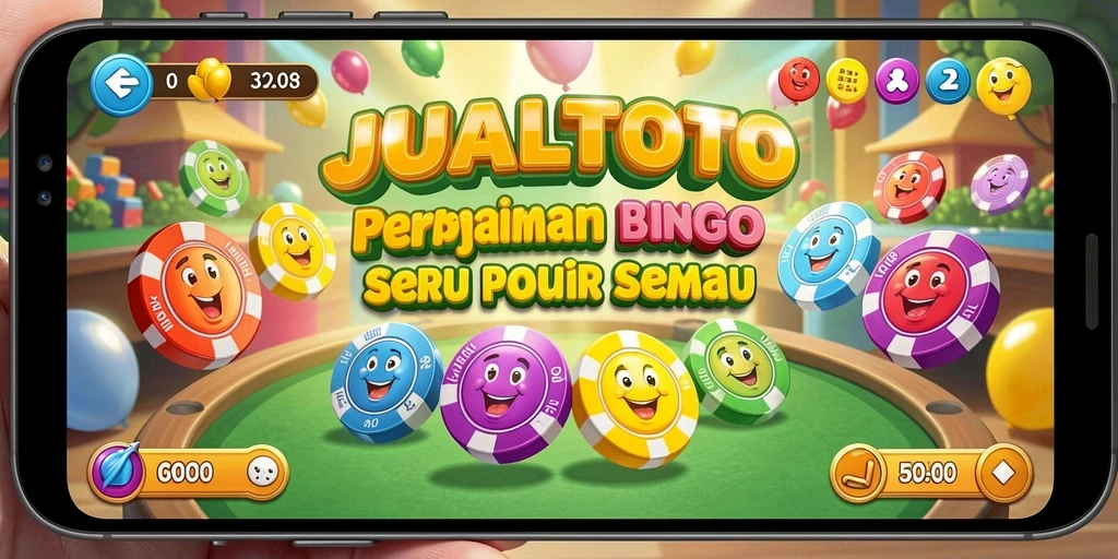 Tampilan gameplay JUALTOTO dengan aksi seru Bingo.