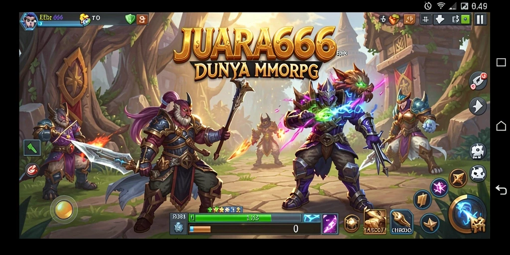 Screenshot menarik dari gameplay JUARA666 yang menunjukkan pertempuran seru.