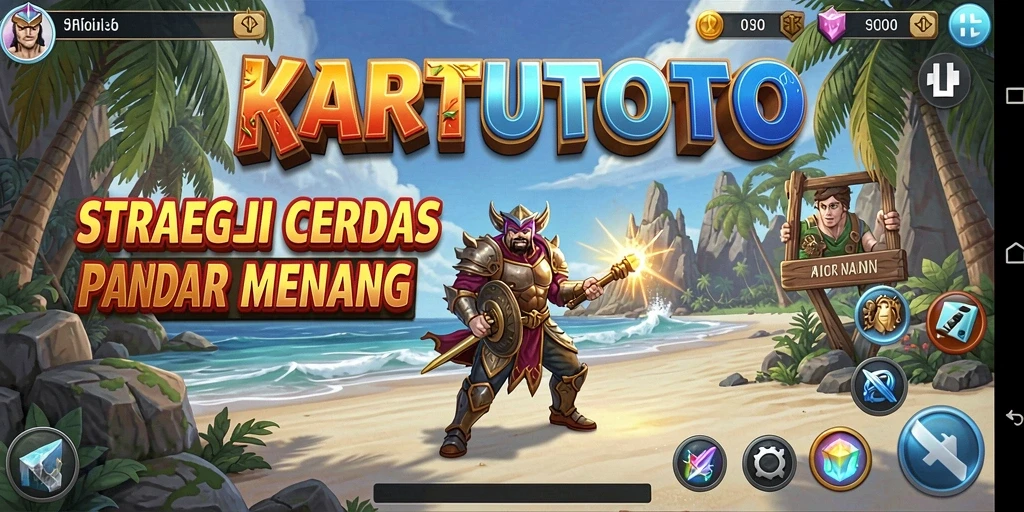Screenshot gameplay menunjukkan intensitas dan strategi dalam KARTUTOTO.