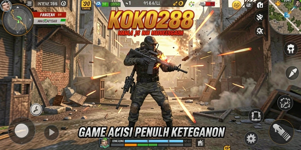 Screenshot gameplay KOKO288 yang menegangkan dan penuh aksi.