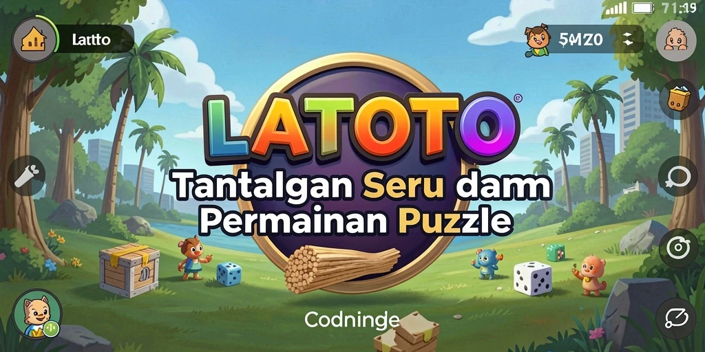 Screenshot gameplay LATOTO menampilkan tantangan Puzzle yang menarik dan penuh warna.