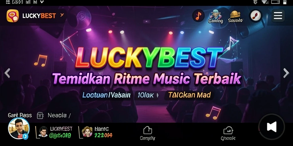 Tampilan gameplay LUCKYBEST yang interaktif dan menarik
