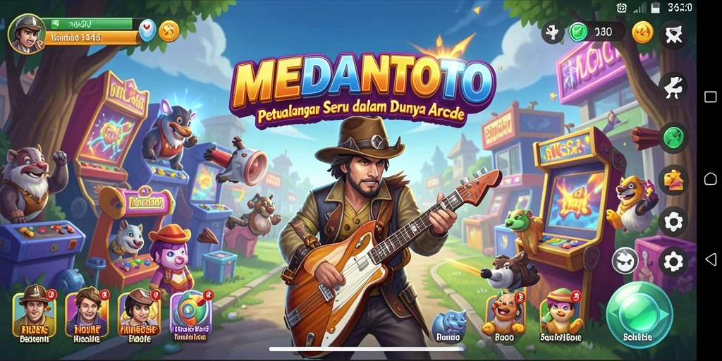 Tampilan gameplay seru dalam MEDANTOTO yang memukau.