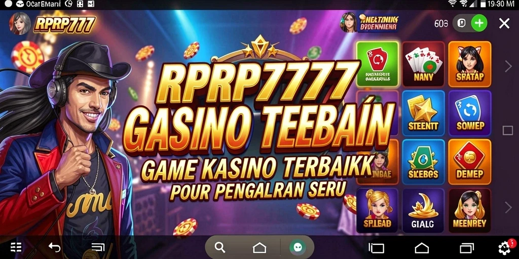 Tampilan menarik dari permainan Kasino RPRP777 yang seru.