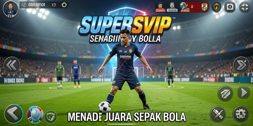 Tampilan gameplay menarik dari game Football yang mendebarkan.