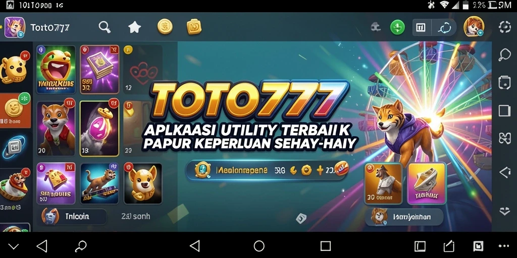 Tampilan utama TOTO777 yang user-friendly dan fungsional.