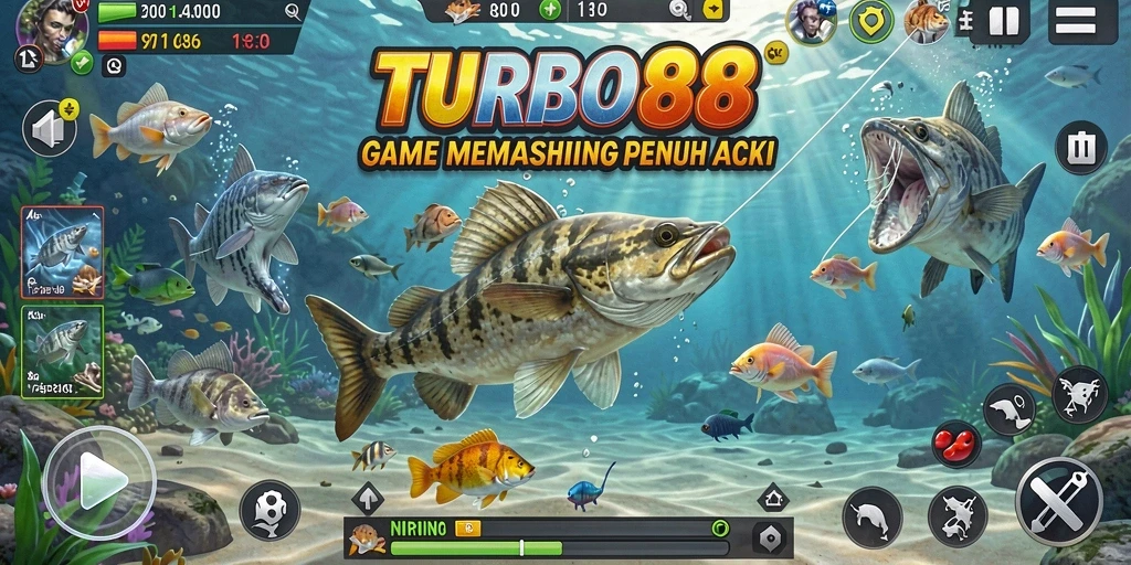 Gameplay seru dalam TURBO88 dengan ikan beragam dan tantangan menanti.