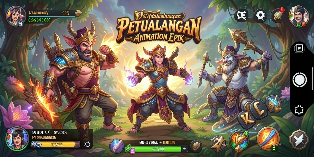 Tampilan mendebarkan gameplay <strong>VV55</strong> dengan karakter anime ikonik.