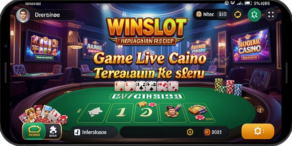 Tampilan antarmuka <strong>WINSLOT</strong> yang menarik dengan dealer profesional.